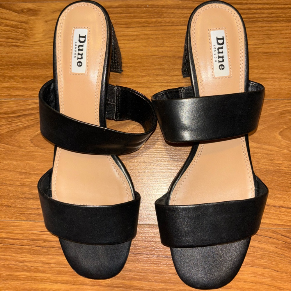 DUNE raffia heel sandal